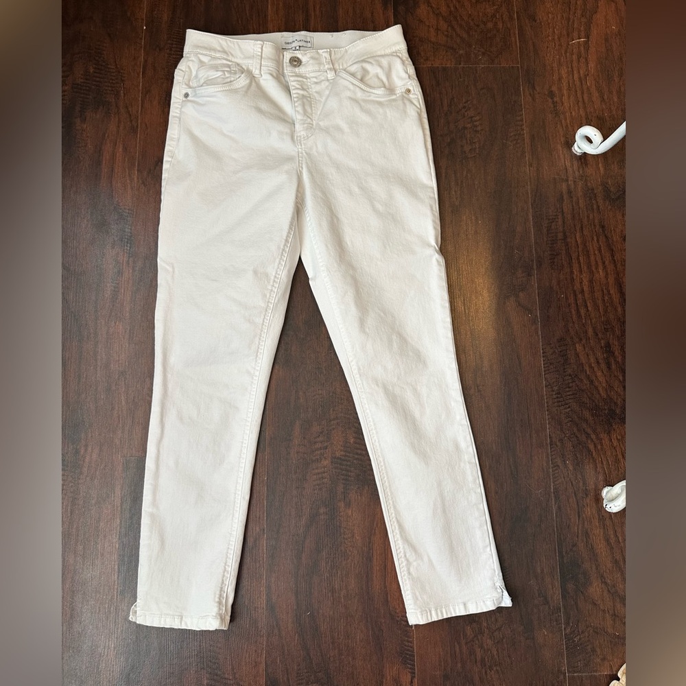 Gibson Latimer White Ankle Jeans